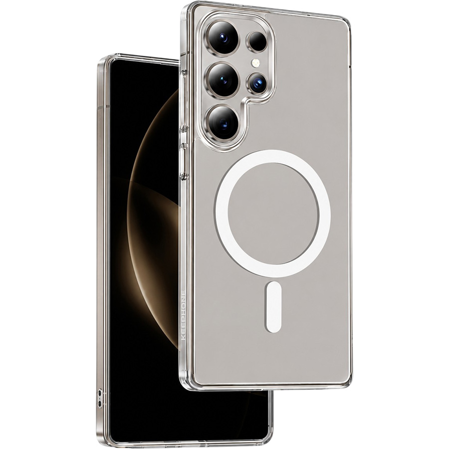 Задняя накладка KEEPHONE HYBRID PRO MAGSAFE CASE для Samsung Galaxy S25 ULTRA CLEAR