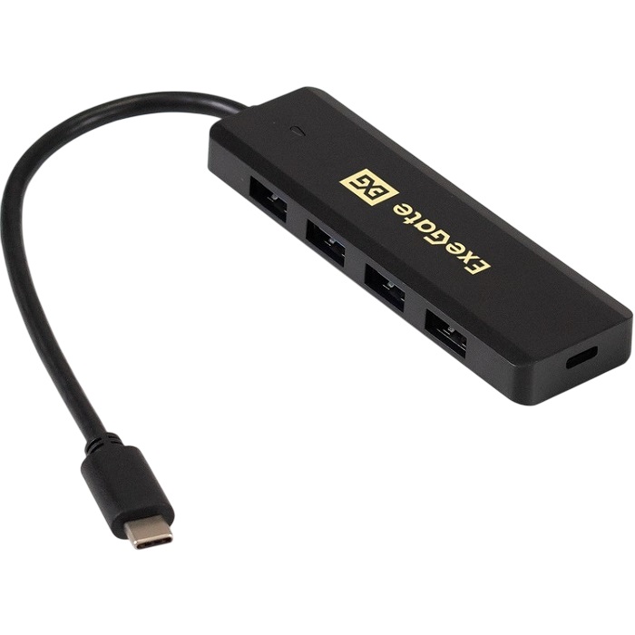 USB-Хаб ExeGate DUB-4CP/1 черный