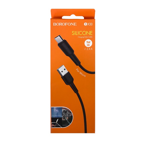 Кабель USB <--> Type-C  1.0м BOROFONE BX30 чёрный