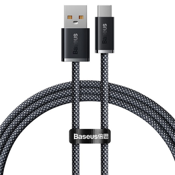 Кабель USB <--> Type-C  1.0м BASEUS Dynamic Series, черно-серый, 100W (CALD000616)
