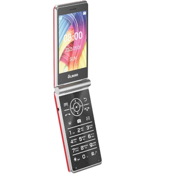 Телефон OlMIO F50 красный 3