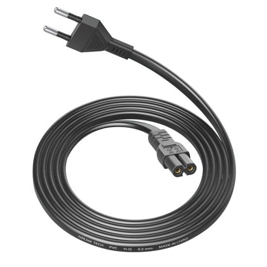 Кабель питания 1.0м 2pin C7 техпак (180525) 2
