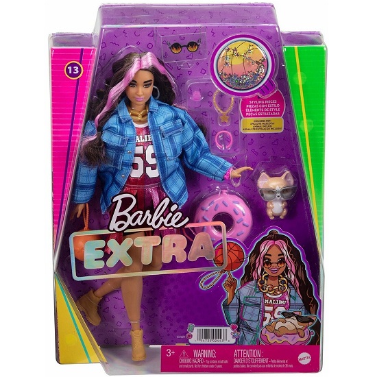 Кукла Barbie Экстра в платье баскетбольный стиль HDJ46 7