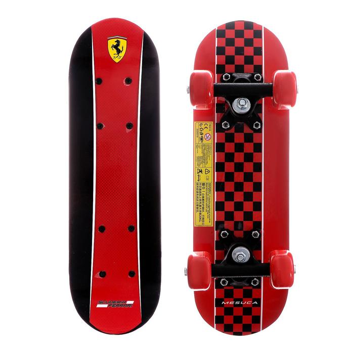 Скейтборд FERRARI мини, цвет красный 1