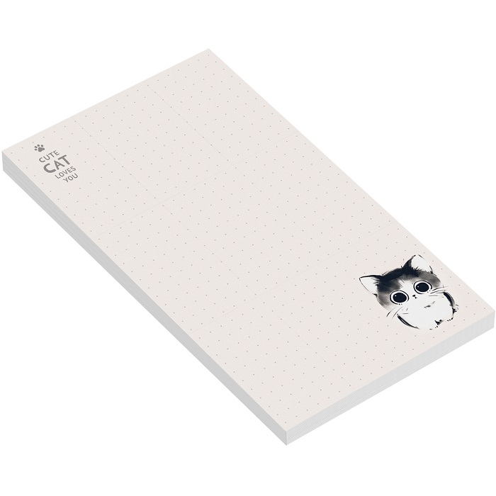 Блок  для записей MESHU "Cute cats", 10*17см, 50л., на склейке MS_65017