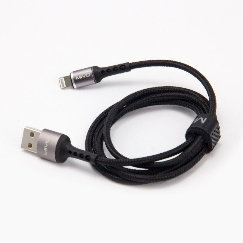 Кабель USB <--> Lightning  1.0м MIVO MX-45L черный 2
