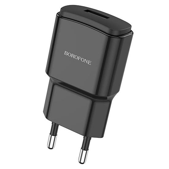 Сетевое ЗУ 1USB BOROFONE BA48A, Orion, чёрный 2