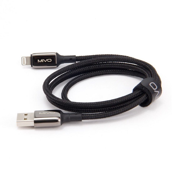 Кабель USB <--> Lightning  1.0м MIVO MX-72L черный 2