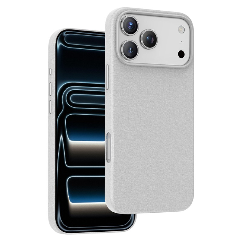 Задняя накладка KEEPHONE PEEKABOO LEATHER MAGSAFE CASE для iPhone 17 PRO (WHITE)