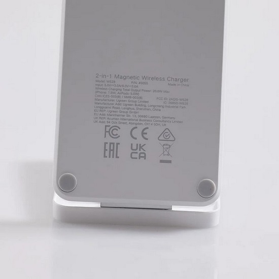Беспроводное ЗУ UGREEN W528 (45055) белый 3