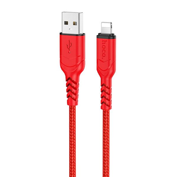 Кабель USB <--> Lightning  2.0м HOCO X59 Victory красный