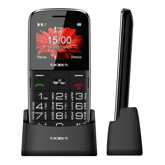 Телефон TEXET TM-B227 черный 2