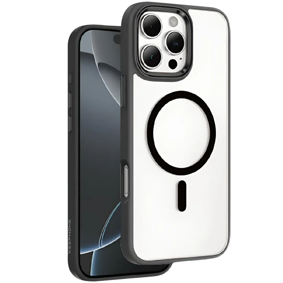 Задняя накладка KEEPHONE ARMOR GRIP MAGSAFE для iPhone 16 PRO MAX BLACK