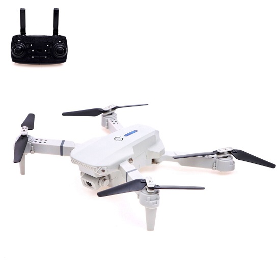 Квадрокоптер на радиоуправлении FLYDRONE, камера 1080P, барометр, Wi-Fi, 2 аккумулятора, цвет серый, уценка