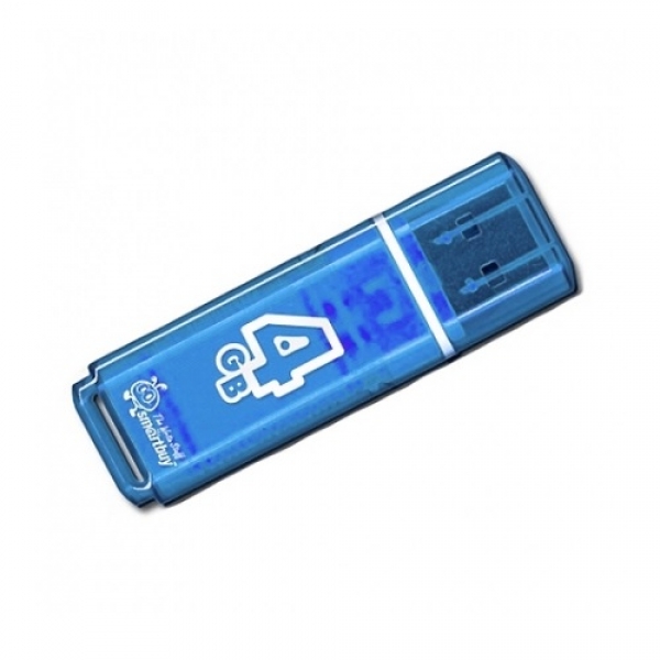 USB  4Gb SMARTBUY Glossy series Blue