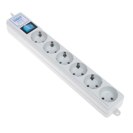 Сетевой фильтр  3.0м POWER CUBE PRO (SPL(5+1)-16B-P-3M) 6 розеток