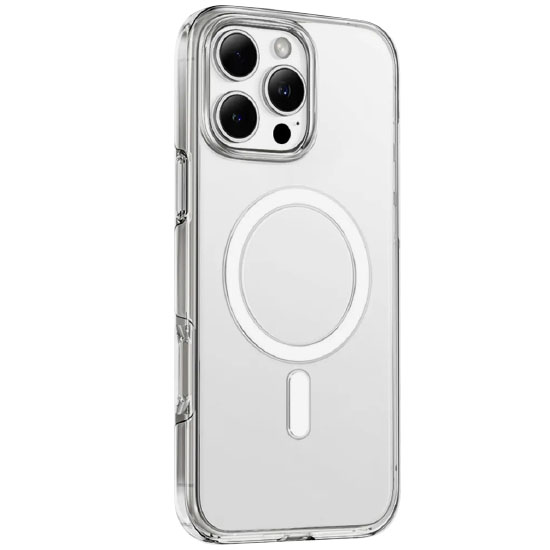 Задняя накладка KEEPHONE HYBRID PRO MAGSAFE для iPhone 16 PRO MAX CLEAR
