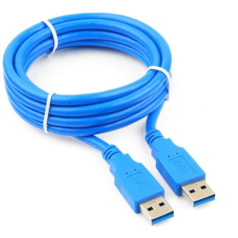 Кабель USB <--> USB  1.8м Cablexpert CCP-USB3-AMAM-6 экран, синий