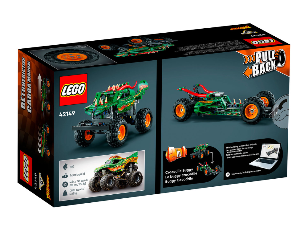 Конструктор LEGO Technic 42149 Monster Jam Дракон 2