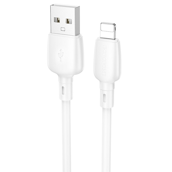 Кабель USB <--> Lightnung  1.0м BOROFONE BX93, белый