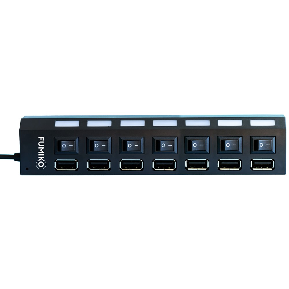 USB-Xaб FUMIKO UH02 7USB черный