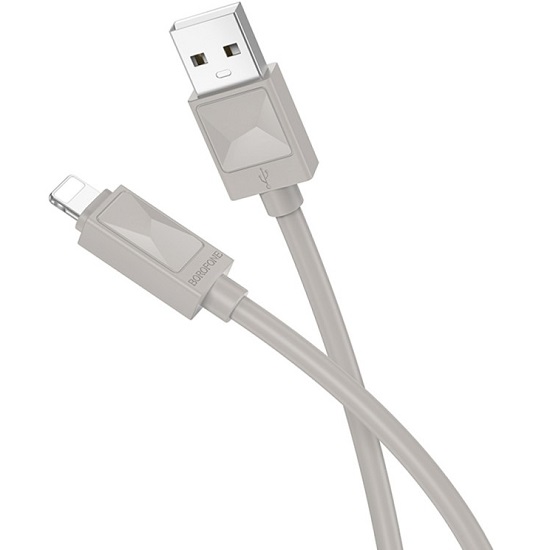 Кабель USB <--> Lightning  1.0м BOROFONE BX109 Grey 2