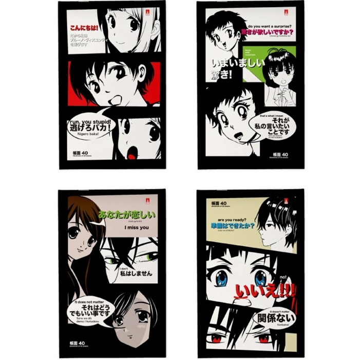Блокнот  А5 40л Manga Anime, обл карт, МИКС 9632633