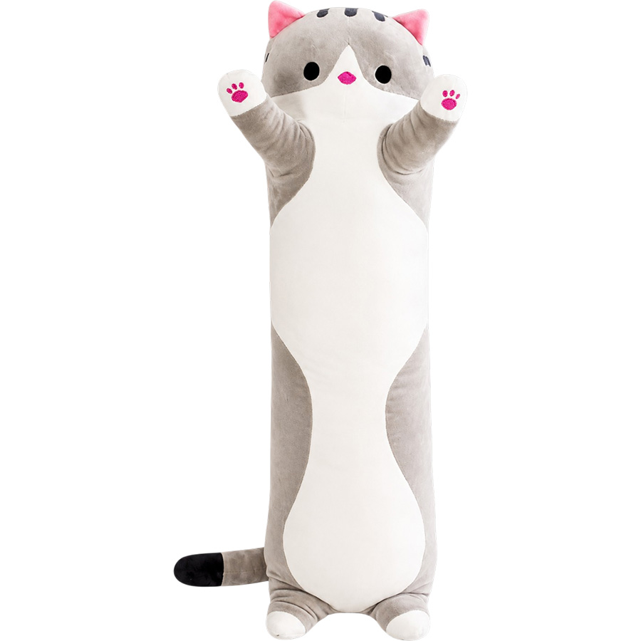 Мягкая игрушка MaxiToys «Кот Батон», цвет серый, 70 см 9239612