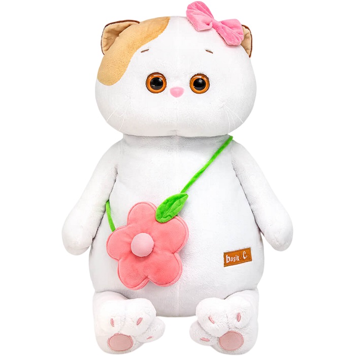 Мягкая игрушка Кошечка Ли-Ли с сумочкой "Цветочек" , 53 см (LK53-03)