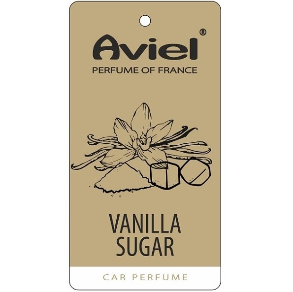 Ароматизатор AVIEL "VANILLA SUGAR" картонный