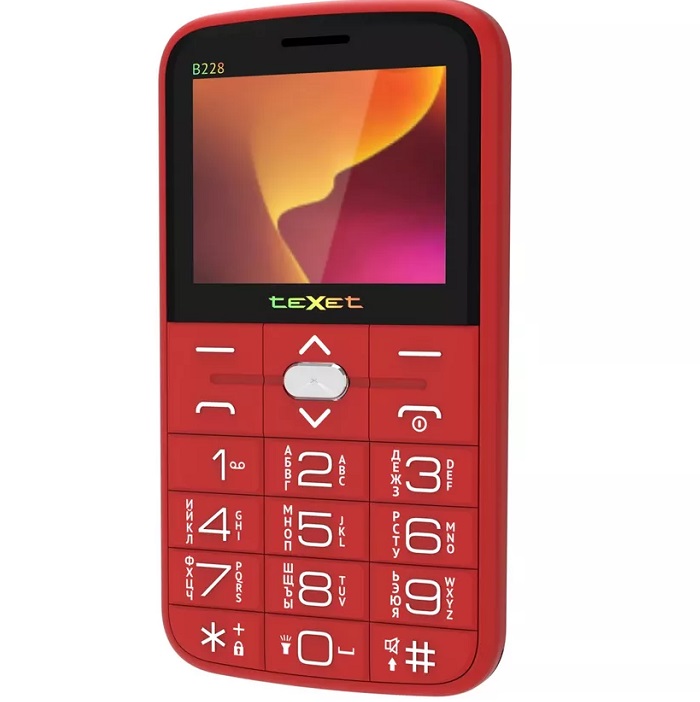 Телефон TEXET TM-B228 красный 2