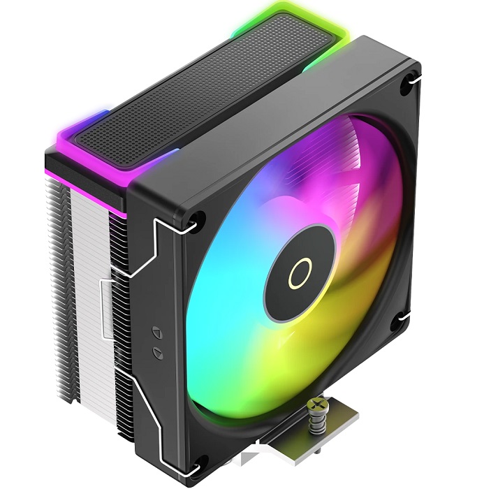 Кулер для процессора Ocypus Delta A40 SE BK ARGB, 120мм ARGB FAN, Top ARGB Panel, 4 HEAT PIPES, 4-PIN PWM, 800-1800 RPM, 31DBA, HYDRO BEARING, LGA115X