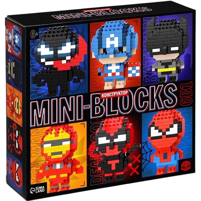 Конструктор UNICON "MimiBlocks", супергерои    10917041