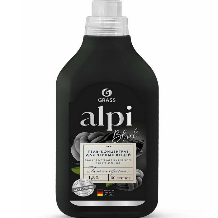 Гель-концентрат для стирки GRASS ALPI для темных тканей, 1,8л (125747) 1