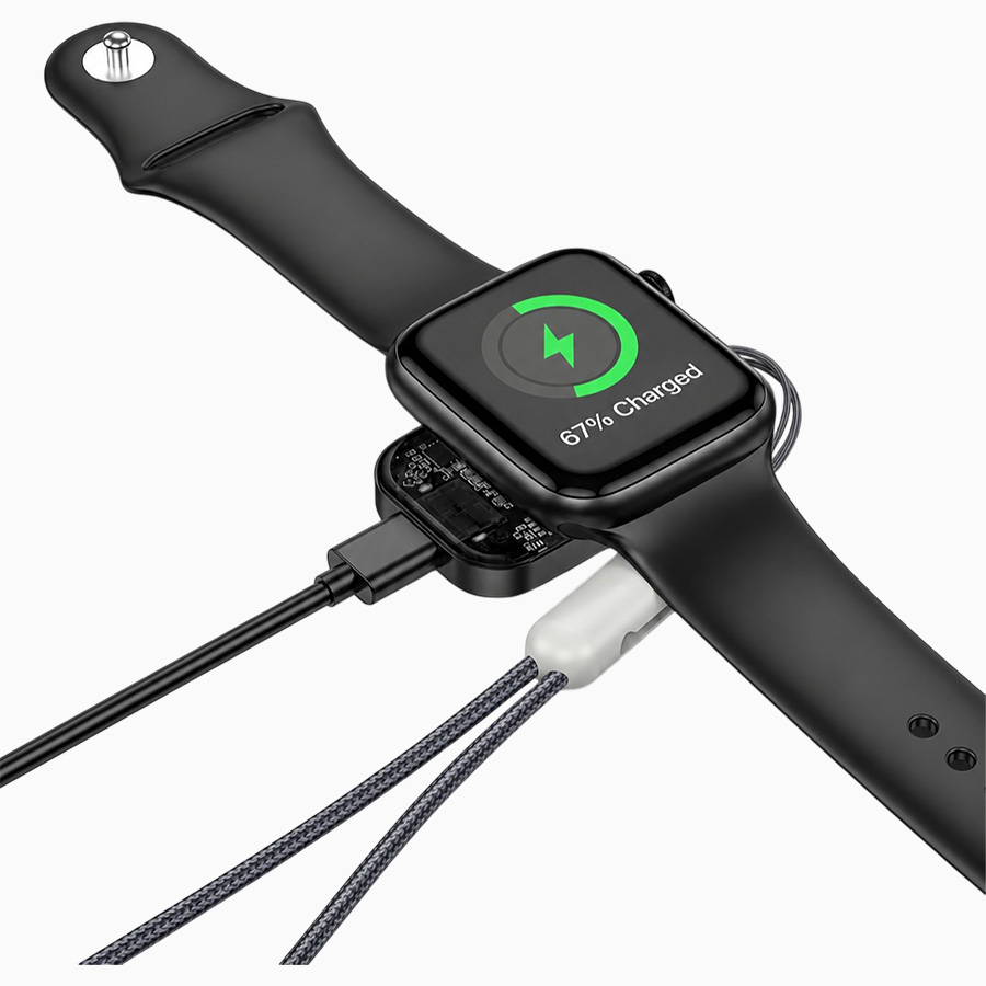Устройство зарядное беспроводное Borofone, BQ25, Apple Watch, серый 5