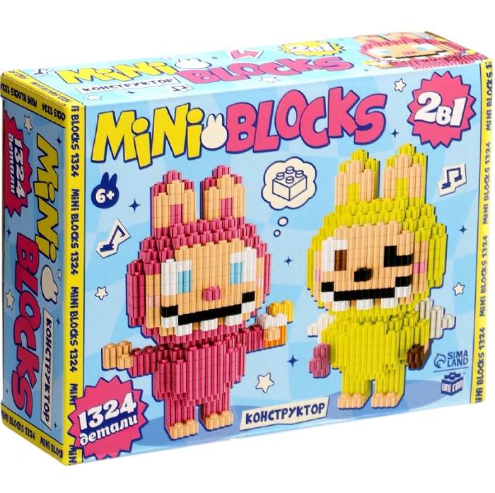 Конструктор «Mini Blocks. Монстрики», 1324 детали 10897029