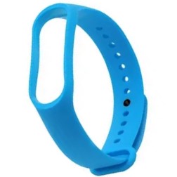 Силиконовый ремешок STR для XIAOMI MI Band 5/6/7 голубой