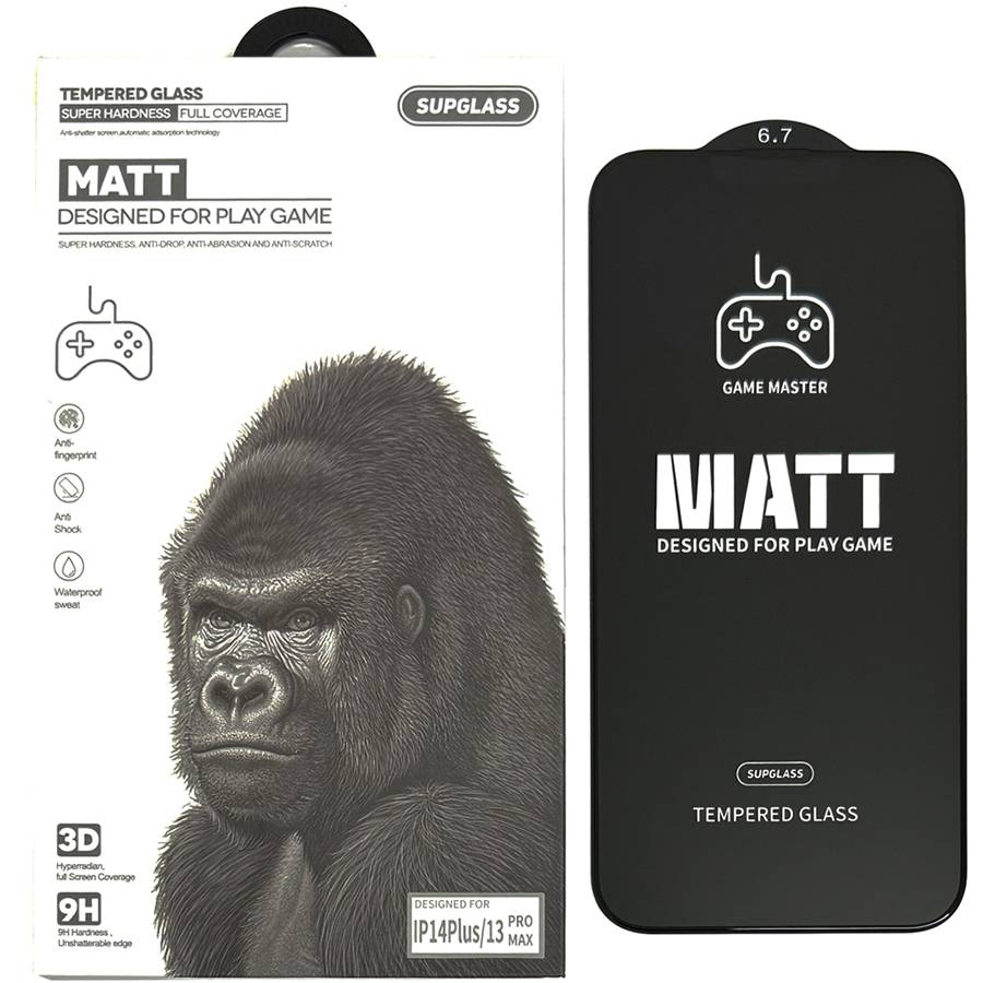 Противоударное стекло SupGlass XC-13 Full Coverage Matt Gaming Glass для iPhone 11/Pro X/XS  матовое
