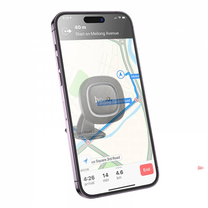 Автомобильный держатель HOCO H73 Black metallic 5