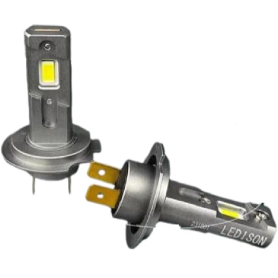 Лампа светодиодная LEDISON Compact №3, H7, 5000K,  12-24V, к-т 2шт