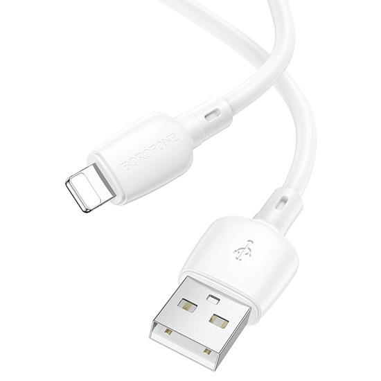 Кабель USB <--> Lightnung  1.0м BOROFONE BX93, белый 3