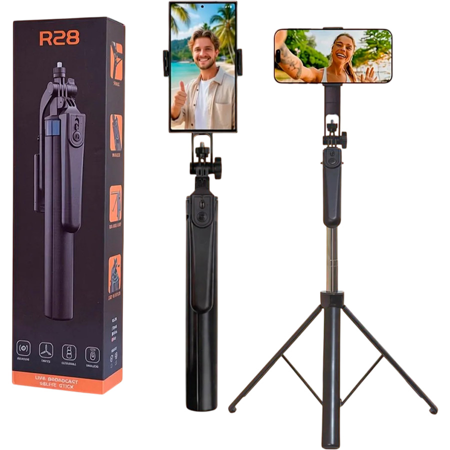 Монопод-трипод R28 178cm с блютуз пультом 4