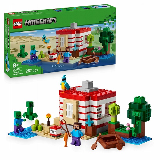 Конструктор LEGO Minecraft 21275 Дом в джунглях TNT 2