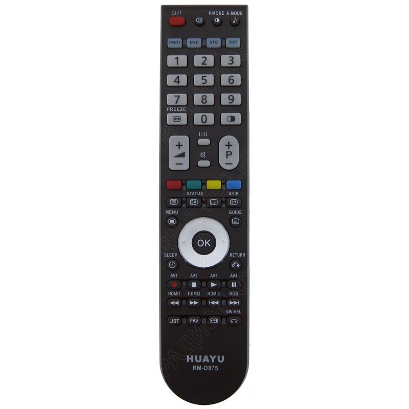 Пульт Huayu для Hitachi RM-D875  в корпусе CLE-999 универсальный TV