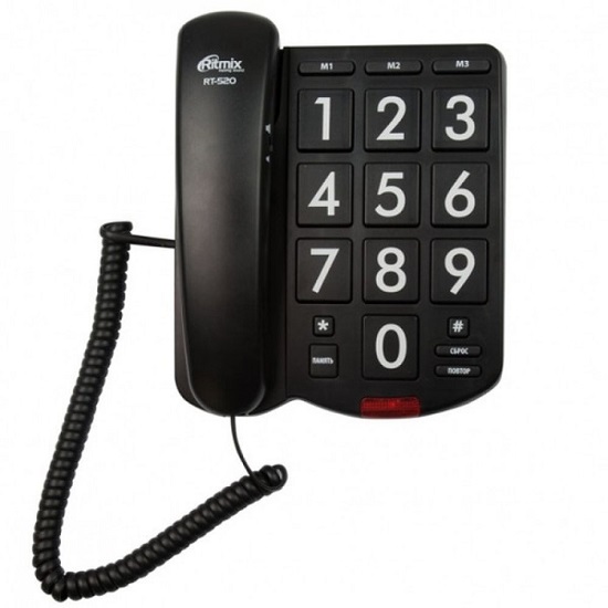 Телефон RITMIX RT-520 black 3