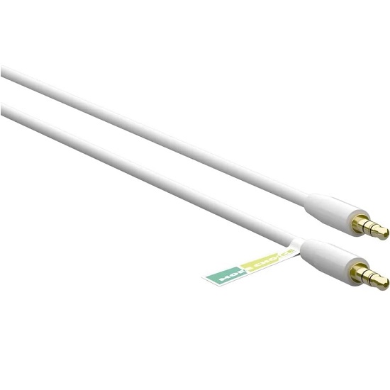 Кабель Jack 3.5 <--> Jack 3.5  1.0м MORE CHOICE UK13 White
