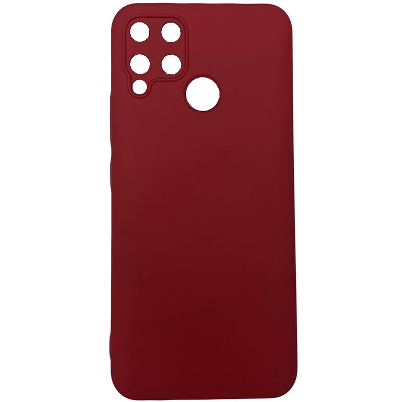 Силиконовый чехол NANO для Realme C15 (Вишневый)
