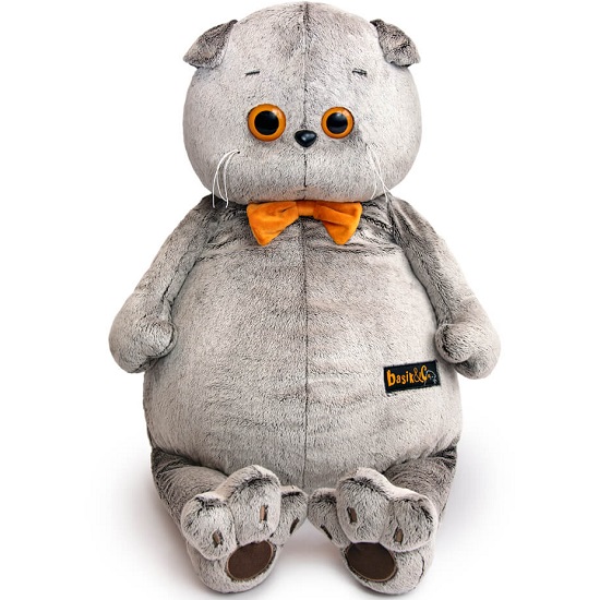 Мягкая игрушка Басик с бархатным бантом , 60см (Ks60-01)