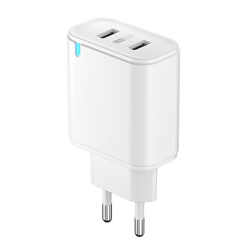Сетевое ЗУ 2USB 2.4A OLMIO Smart IC, белое (043370)
