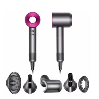 Фен Super hair dryer, серый с фиолетовым (6 в 1)